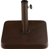 Outdoor Expressions 13.5 In. Square Brown Concrete Umbrella Base SL-USC-69-BN 840959