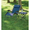 Outdoor Expressions Blue 18 In. Square Steel Folding Side Table ZD-T1022-B26 811236