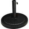 Outdoor Expressions 18 In. Round Black Concrete Umbrella Base SL-USC-51-BLK 877834