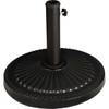 Outdoor Expressions 18 In. Round Black Concrete Umbrella Base