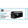 Gibraltar Franklin Black Steel Rural Post Mount Mailbox FM110BAM 207673