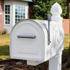 Gibraltar Reliant White Locking Post Mount Mailbox MB981WAM 249108