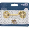 National Hardware Matte Brushed Gold Door Privacy Hook N700-154 249879
