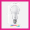 Wiz 60W Equivalent Color Changing A19 Medium Dimmable Smart LED Light Bulb 603449 510458