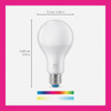 Wiz 100W Equivalent Color Changing A21 Medium Dimmable Smart LED Light Bulb 603514 538911