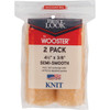 Best Look By Wooster 4-1-2 In. x 3-8 In. Mini Knit Fabric Roller Cover (2-Pack) DR484-4 1/2 772314