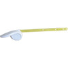 Lasco White Tank Lever with Brass Flat Arm 04-1743