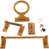 Home Impressions Sierra Medium Oak Bath Hardware Set CM021001Q 400259