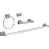 Home Impressions Vista 4-Piece Bath Hardware Set, Chrome 409793