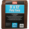 Do it Best 1 Side Green/1 Side Brown Woven 9 Ft. x 12 Ft. Medium Duty Poly Tarp