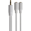 Jensen 3 In. White Y-Splitter Audio Cable JAH742V 516748