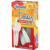 Diamond Heavy-Duty Plastic Cutlery Set (24-Piece BX) 4142636048 634479