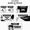 Valspar Oil Paint & Primer In One Low Sheen Barn & Fence Paint, White, 1 Gal. 009.0000702.007 773393