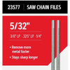Oregon 5-32 In. Saw Chain File (2-Count) 23577 705799