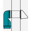 Builders Best 4-1-2 In. Heavy-Gauge Drawn Aluminum Wall Offset Dryer Elbow 010152 274542