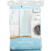 Whitmor Reversible Ironing Board Cover-Pad - Paragon Turquoise & Gray 6880-834-PRGNTQPL 634883