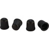 Tru-Flate Plastic Black Tire Valve Cap (4-Pack) 38-505