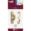 National Hardware Brass 7-8 In. Crescent Sash Lock N148-684 217429