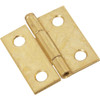 National Hardware 1-1/2 In. Brass Loose-Pin Narrow Hinge (2-Pack) N141-754