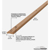 M-D Building Products 1 In. X 36 In. Unfinished Hardwood Carpet Trim with Screws 85290 285137