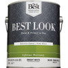 Best Look Latex Premium Paint & Primer In One Semi-Gloss Interior Wall Paint, Bright White, 1 Gal.