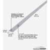 M-D 7-8"x3' Slvr Binder Bar 78006 262331