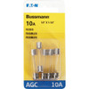 Bussmann 10A 250V AGC Glass Tube Automotive Fuse (5-Pack) BP-AGC-10-RP 570956