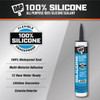 DAP 9.8 Oz. Window, Door & Siding Silicone Sealant, Black 7079808642 778494