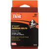 Do it Best 3 In. x 21 In. 80 Grit Heavy-Duty Sanding Belt (2-Pack) BELT3X211PK80 380598