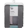 Zenna Home 70 In. x 72 In. Steel Gray Luxury Spa Waffle Shower Curtain CFRWAFGYL
