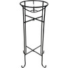 Alpine 13 In. W. x 24 In. H. x 13 In. L. Black Metal Gazing Globe Stand SLL836