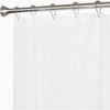 Zenith Zenna Home 70 In. x 72 In. White Lightweight PEVA Shower Curtain Liner
