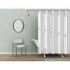 Zenith Zenna Home 70 In. x 72 In. White Lightweight PEVA Shower Curtain Liner LPRLWWL 621048