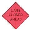 Eastern Metal Signs and Safety C/36-EMO-3FH-HD LANE CLOSED AHEAD