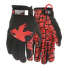 Mcr Safety Impact Resistant Glove,L,Full Finger,PR PD1902L