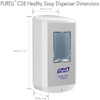 Purell Soap Dispenser,Wall Mount,Automatic, Touch-Free, White 7830-01