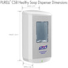 Purell Soap Dispenser,Wall Mount,Automatic, Touch-Free, White 7830-01