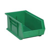 Hang & Stack Storage Bin, Polypropylene, Green, 6 in H, 8 1/4 in W, 13 5/8 in L