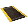 Antifatigue Mat, 5 ft. L x 3 ft. W, 1" Thickness, Nitrile Rubber, Diamond Plate, Black/Yellow