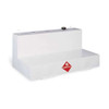 88 Gallon White Low-Profile L-Shaped Steel Liquid Transfer Tank for Trucks