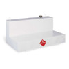 88 Gallon White Low-Profile L-Shaped Steel Liquid Transfer Tank for Trucks