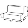 88 Gallon White Low-Profile L-Shaped Steel Liquid Transfer Tank for Trucks  487000