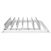 Dayton 30 in 32"H-W Alu Universal Backdraft Dampr, 30 in x 30 in, Aluminum 4C225