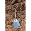 No. 12 14 ga Grain Scoop, Aluminum Blade, 26-1-4 in L, Yellow, Fiberglass Handle  3YU77