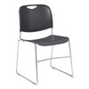 Stacking Chair, 8500 Series, Polypropylene Gray, PK4