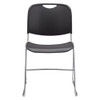 Stacking Chair, 8500 Series, Polypropylene Gray, PK4  8502