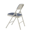 National Public Seating Folding Chair,Fabric,29-1-2in H,Gray,PK4 2205