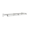 Glaro Coat Rack,1 Shelf,72 In W,Satin Aluminum 501-72SA