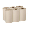 Pacific Blue Ultra Hardwound Paper Towels, 1 Ply, Continuous Roll Sheets, 500 ft, Brown, 6 PK