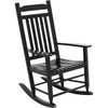 Knollwood Black Wood Mission Rocking Chair KN-28B